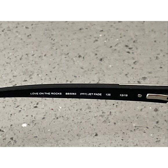 Bebe Eyeglass BB5083 (001) JET FADE 51 16 135 Love On The Rocks Black 8/B3 - Picture 8 of 13